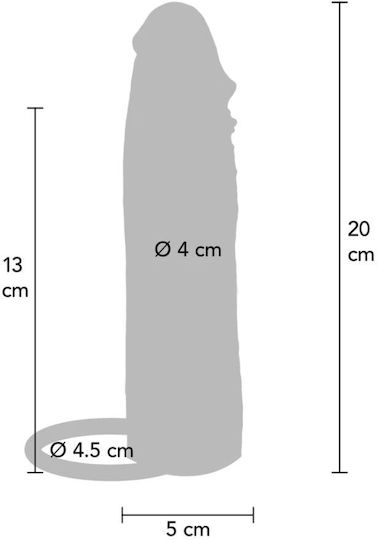 Get Real Προέκταση Πέους Flesh 20cm