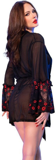 Chilirose Cr 4882 Babydoll & Thong Black