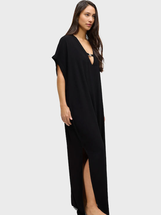 Boss Feminin Caftan de Plajă Black
