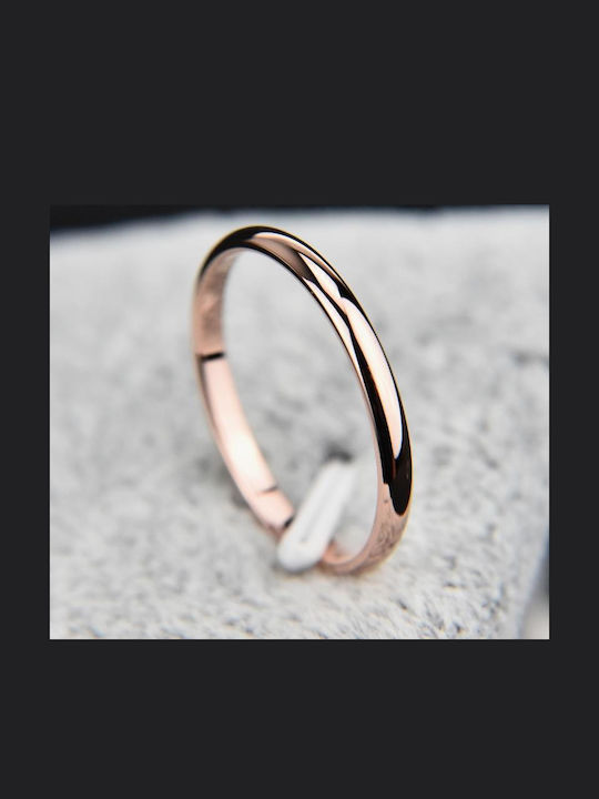 Damen Ring aus Stahl Vergoldet