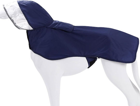 Hundemantel Wasserdicht Kapuzen Blau Klein