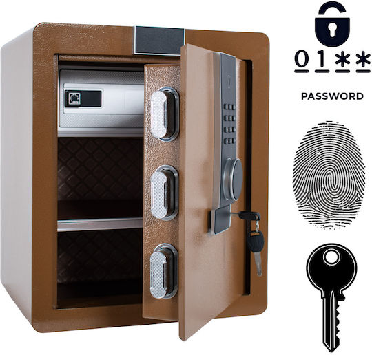 Tresor mit digitalem Schloss Abmessungen H45xB38xH32cm mit Gewicht 11.75kg SF00014