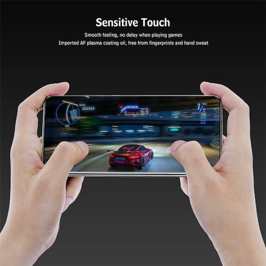 Enkay Full 2 Τεμαχια Tempered Glass Honor Magic 7 Lite 5g X9c 5g X60 Pro 5g Support Fingerprint Unlock Black