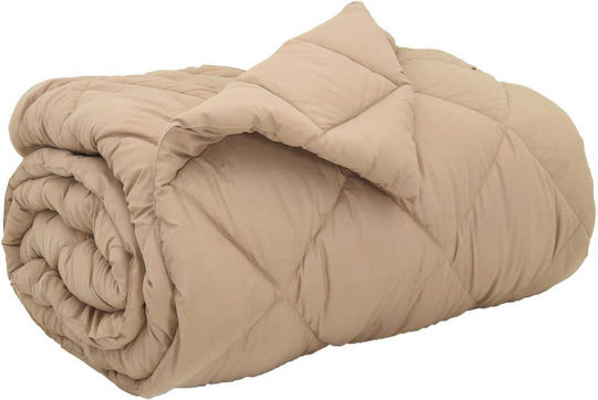 vidaXL Bettbezug Einzelbett 135x220 Taupe
