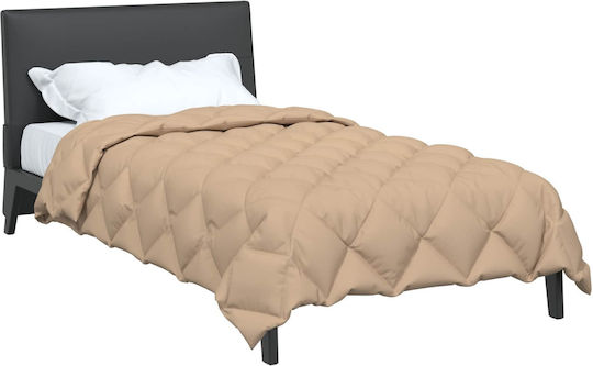 vidaXL Bettbezug Einzelbett 135x220 Taupe