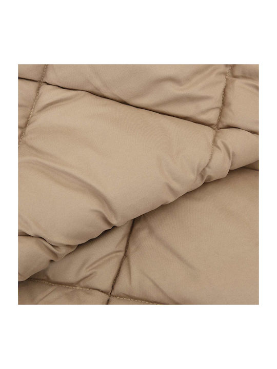 vidaXL Плик за Завивка Кинг Сайз 220x240 Taupe