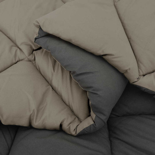 vidaXL Υπέρδιπλη 240x260cm Ανοιχτό Γκρι, Ανθρακί vidaXL Υπέρδιπλη 240x260cm Ανοιχτό Γκρι, Ανθρακί