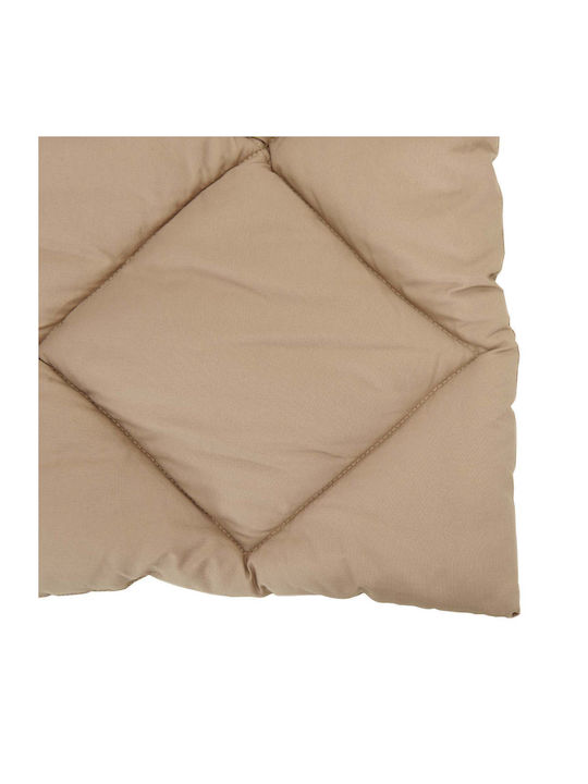 vidaXL Pătură Dublă 200x135cm Taupe