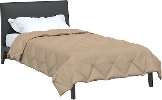 vidaXL Double Blanket 200x135cm Taupe
