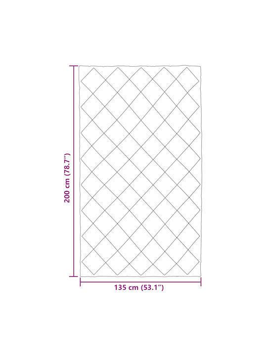 vidaXL Pătură Dublă 200x135cm Taupe