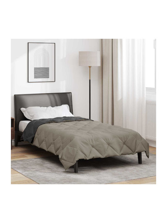 vidaXL Doppeldecke 200x140cm Hellgrau, Anthrazit