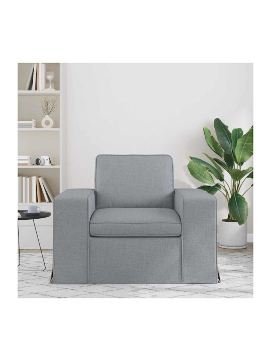 Armchair Light Gray 102x80x82cm