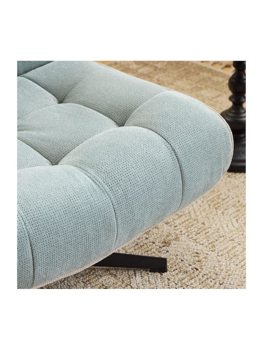 Fl820 Relax Armchair Swivel Mint Green 71x82x86cm