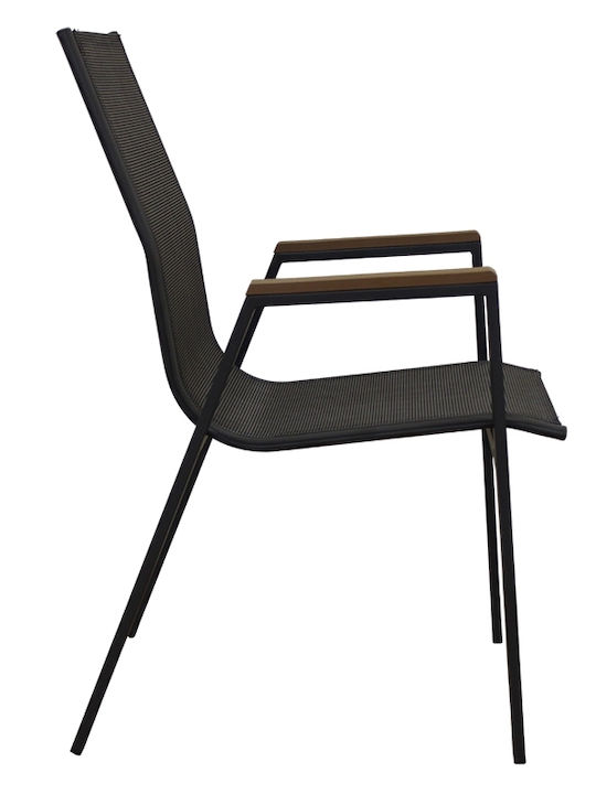 Gartenstühle Metallisch Selby Grau 56x64x90cm