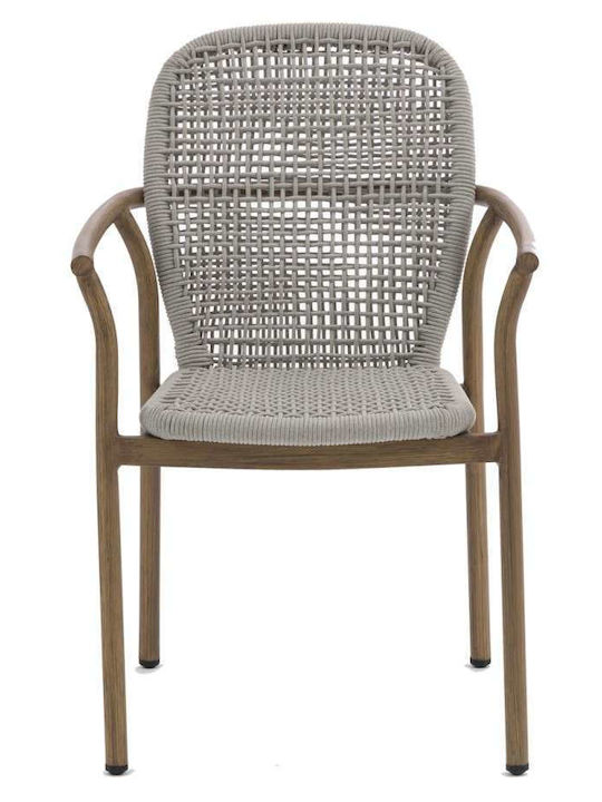 Outdoor Aluminum Pink Outdoor Chair 57.5x62x87cm