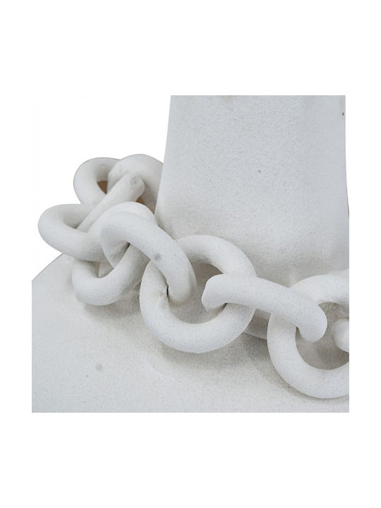 Artekko Decorative Vase Candia White 31x31x40cm
