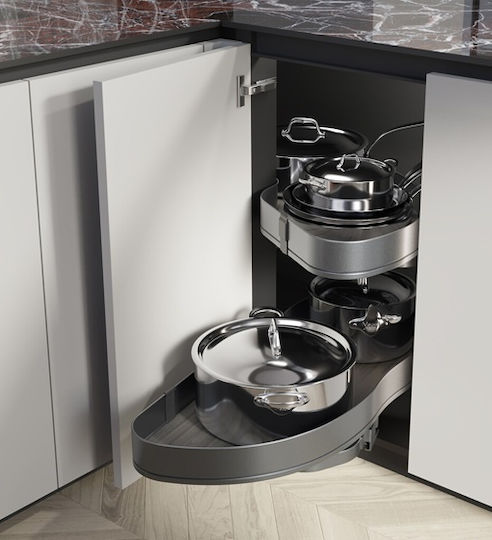 Emuca Closet Mechanism Expanding with Brakes Grey 223-8383135HAR