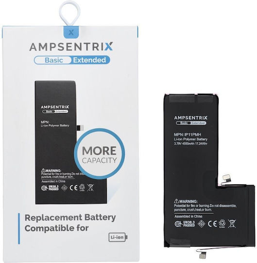 Ampsentrix Kompatible Handy-Akkus Ersatzbatterie 4550mAh für iPhone 11 Pro Max