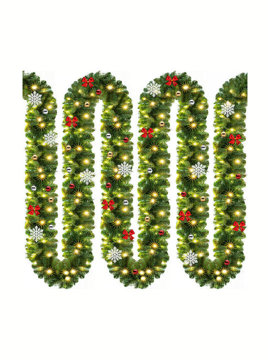 Casaria Lighted Christmas Garland White 1pc