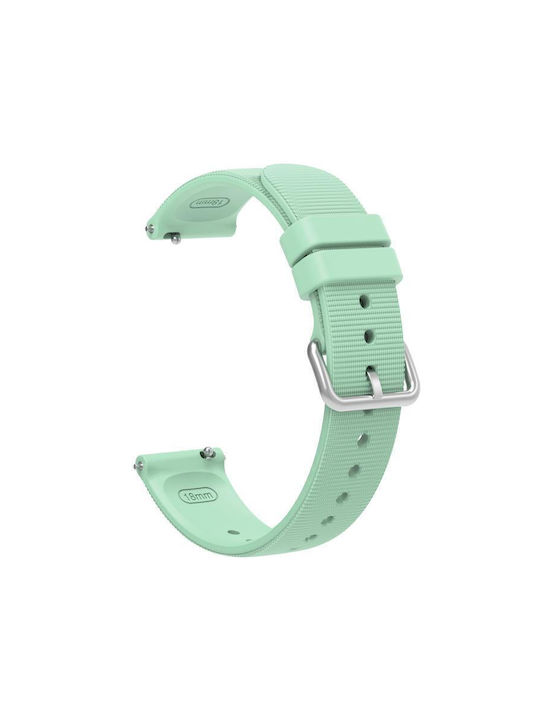 Μονόχρωμο Λουράκι Ρολογιού Σιλικόνη Υφή Xiaomi Watch S4 41mm Πράσινο Λίμνης