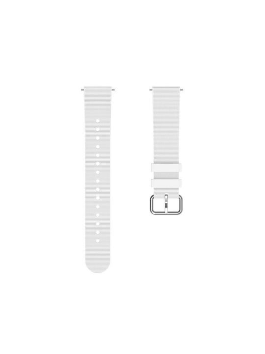 Μονόχρωμο Λουράκι Ρολογιού Σιλικόνη Υφή Xiaomi Watch S4 41mm White