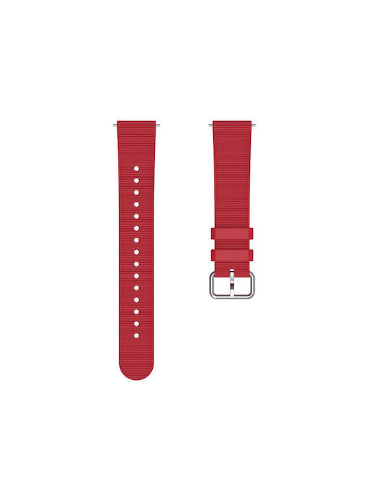 Μονόχρωμο Λουράκι Ρολογιού Σιλικόνη Υφή Xiaomi Watch S4 41mm Κόκκινο