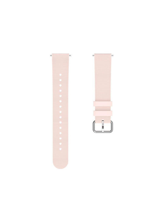Μονόχρωμο Λουράκι Ρολογιού Σιλικόνη Υφή Xiaomi Watch S4 41mm Ροζ
