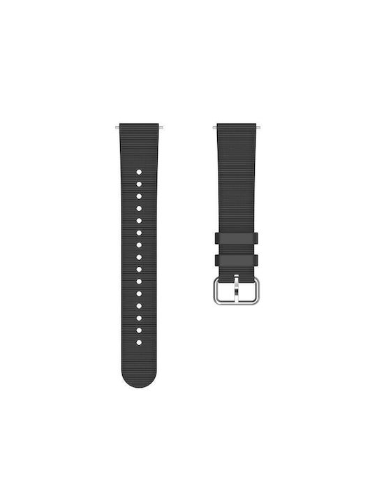 Μονόχρωμο Λουράκι Ρολογιού Σιλικόνη Υφή Xiaomi Watch S4 41mm Μαύρο