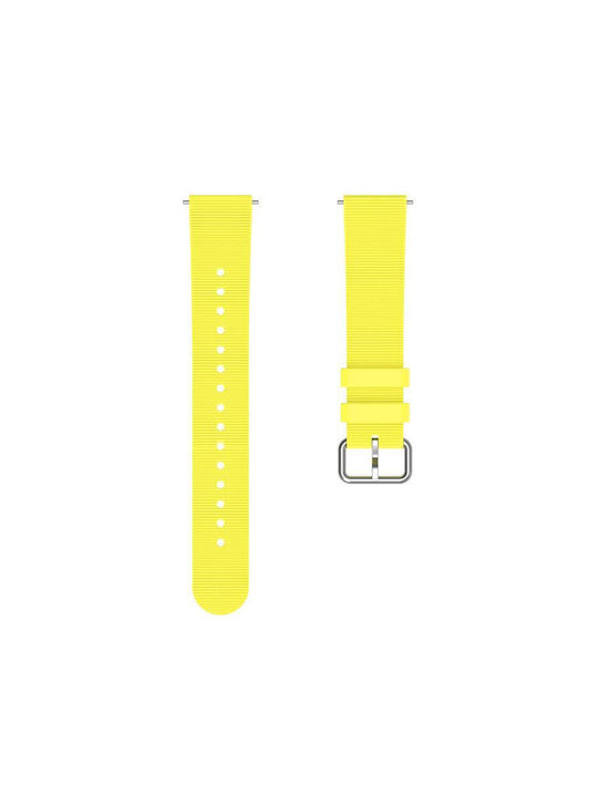 Μονόχρωμο Λουράκι Ρολογιού Σιλικόνη Υφή Xiaomi Watch S4 41mm Κίτρινο