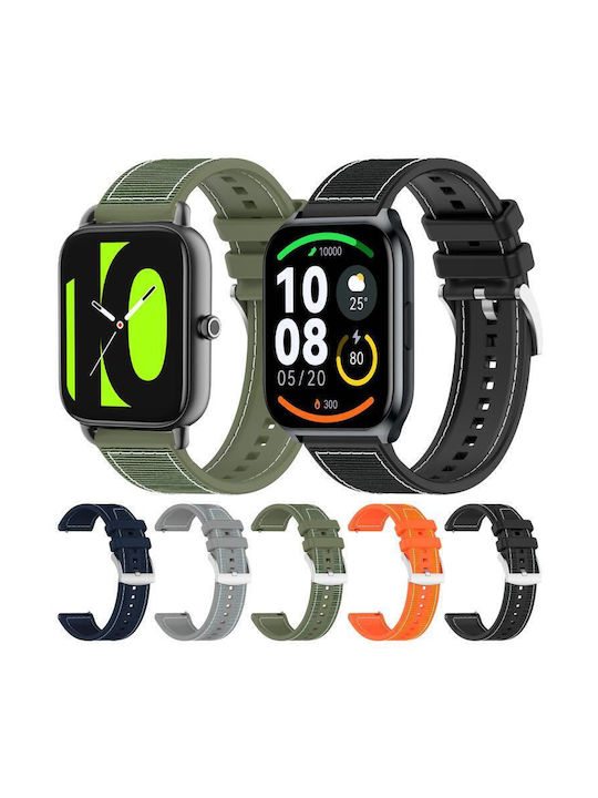 Hybrid Silikonarmband 22 mm Xiaomi Watch S3 2 Pro S2 S1 Schwarz