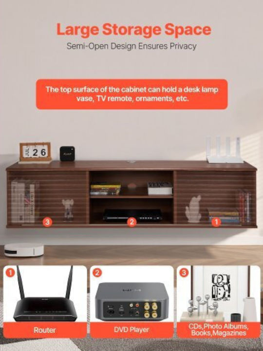 TV Stand Brown M152xP39xH36.8cm