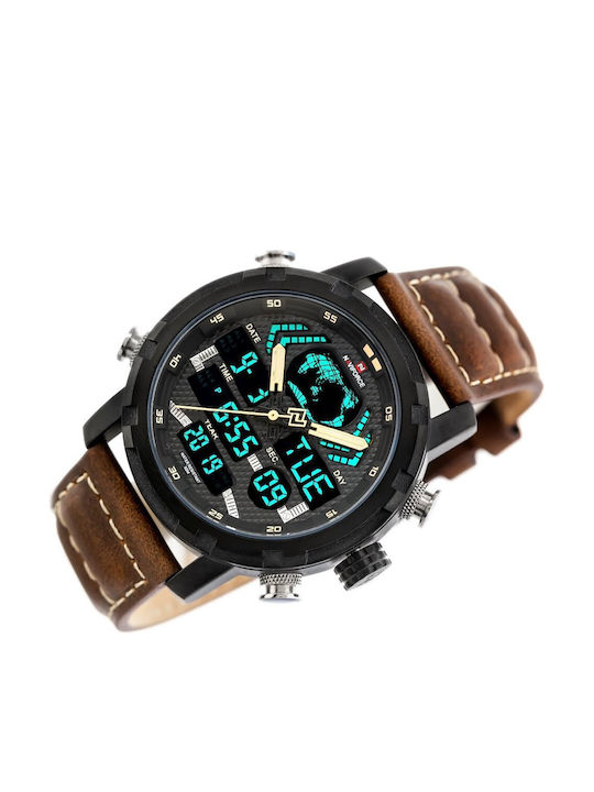 Naviforce Ρολόι Μπαταρίας με Δερμάτινο Λουράκι Naviforce Ρολόι Μπαταρίας με Δερμάτινο Λουράκι