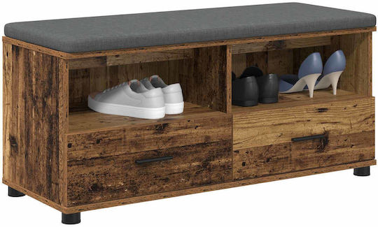 Eingangsmöbel mit Bank Old Wood 100x38x46cm