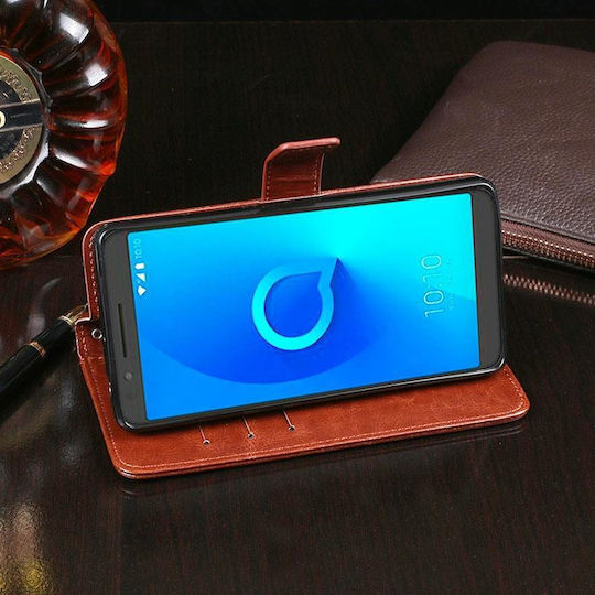 Idewei Buchen Sie Leder / Silikon Rosa (Alcatel 3L (idewei))