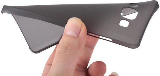 Ultra-thin Umschlag Rückseite Kunststoff / Silikon 0.3mm Schwarz (Samsung Galaxy A7)