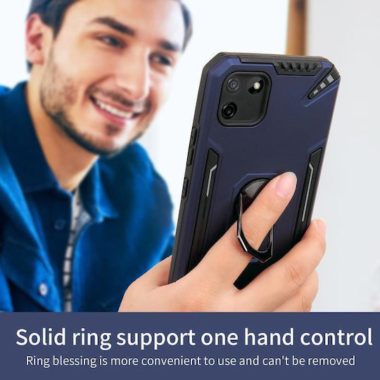 360 Full Cover Plastic / Silicon Negru (Realme C11)
