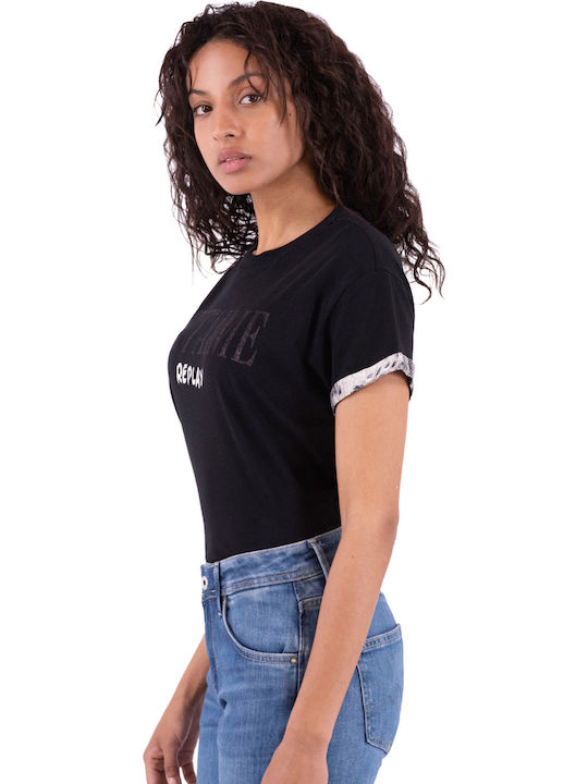 Je T'aime Damen T-Shirt Schwarz