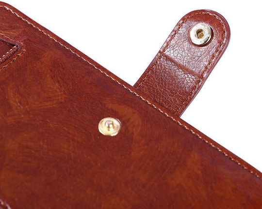 20 R Wallet Δερμάτινο / Δερματίνης / Σιλικόνης Ροζ Χρυσό (TCL 20 R 5G, TCL Bremen, TCL 20 AX 5G)