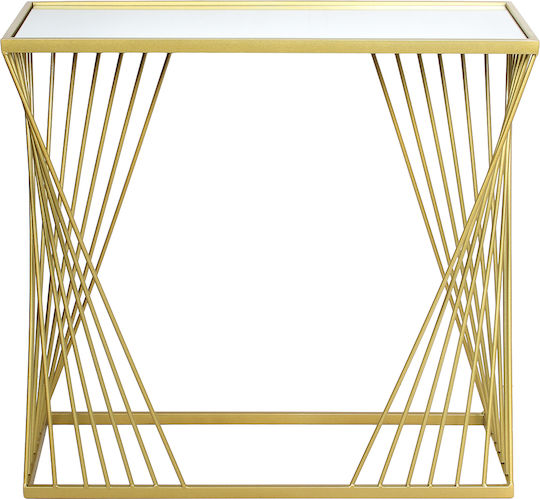 Konsolemit Spiegel Golden L75xB27.5xH71cm