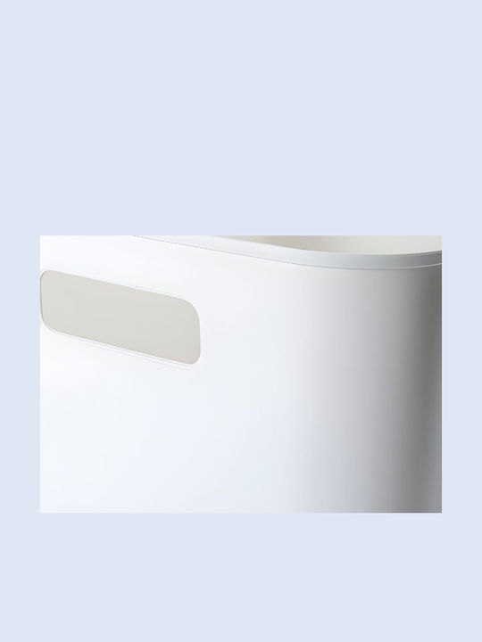 Verk Group Aufbewahrungskorb Kunststoff Weiß 27.5x22x14.5cm 1Stück