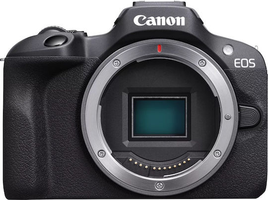 Canon EOS R100 Mirrorless Camera Kit (RF-S 18-45mm f/4.5-6.3 IS STM + RF 75-300mm f/4-5.6 IS STM) Black
