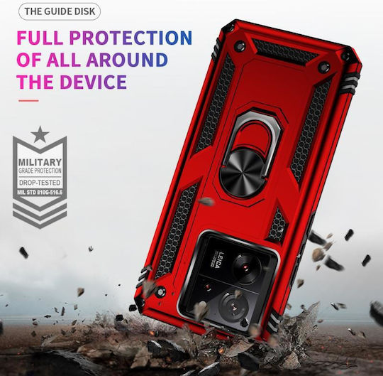 Xiaomi Back Cover Silicone / Plastic Waterproof Red (Xiaomi 13T, Xiaomi 13T Pro)