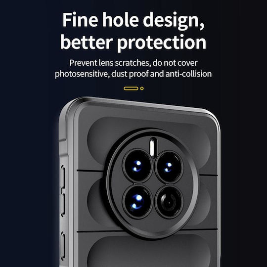 Umschlag Rückseite Silikon Schwarz (Huawei Mate 50 Pro)