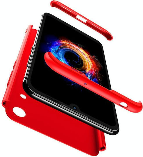 Three Stage Splicing Full Coverage 360 Full Cover Plastic Red (Honor Play)
