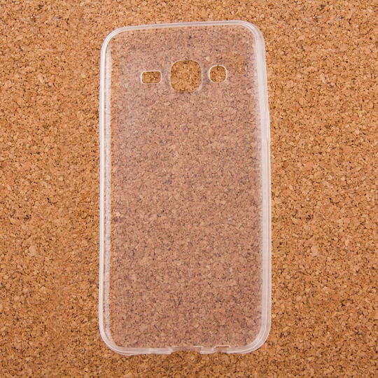 J500 Umschlag Rückseite Silikon / Kunststoff 0.75mm Transparent (Galaxy J5)