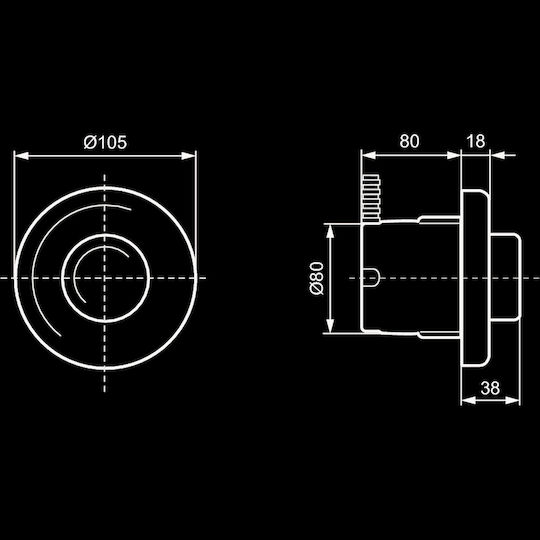 Ideal Standard Septa Pro Flush Plate Dual Flush