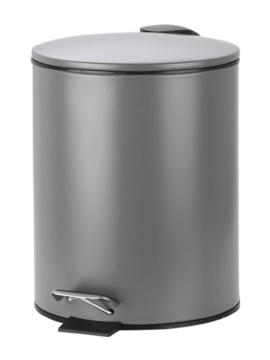 Bathroom Trash Can Classic Soft Close 5lt Matte Gray