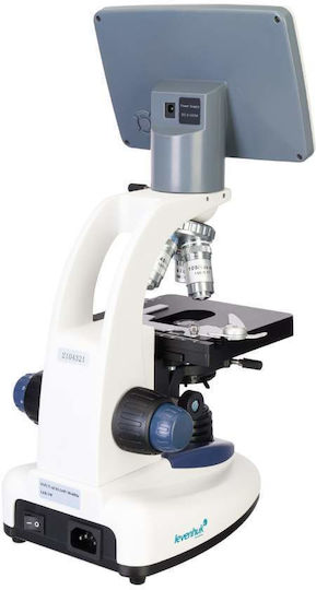 Digital Microscope Levenhuk D95l 40-1000x Optical Magnification 2000x Digital 4x Objectives 7-inch Color Screen 2 Mpix Digital Camera Abbe Condenser N.a 1.25 Iris Diaphragm Filter Holder