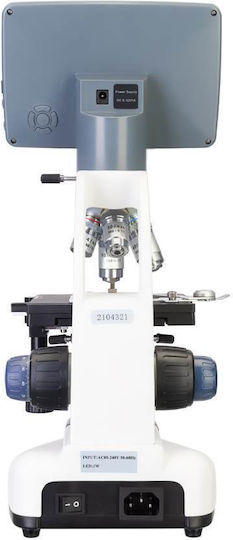 Digital Microscope Levenhuk D95l 40-1000x Optical Magnification 2000x Digital 4x Objectives 7-inch Color Screen 2 Mpix Digital Camera Abbe Condenser N.a 1.25 Iris Diaphragm Filter Holder