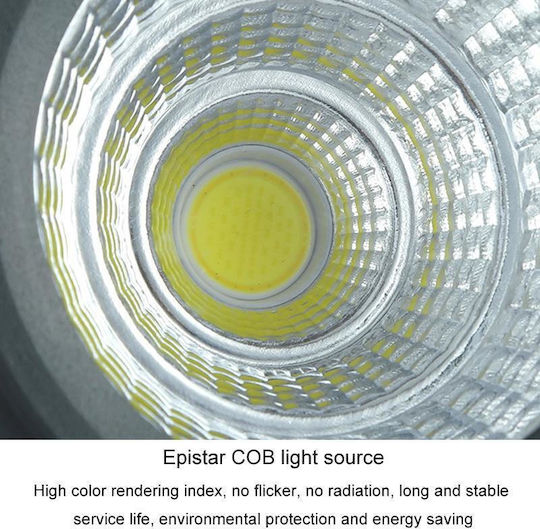 Cob Εξωτερική Στεγανός Προβολέας LED 30W Θερμό Λευκό IP65